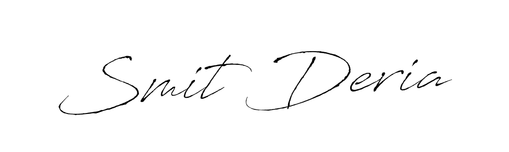 Use a signature maker to create a handwritten signature online. With this signature software, you can design (Antro_Vectra) your own signature for name Smit Deria. Smit Deria signature style 6 images and pictures png