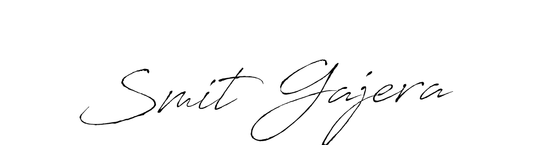 Design your own signature with our free online signature maker. With this signature software, you can create a handwritten (Antro_Vectra) signature for name Smit Gajera. Smit Gajera signature style 6 images and pictures png