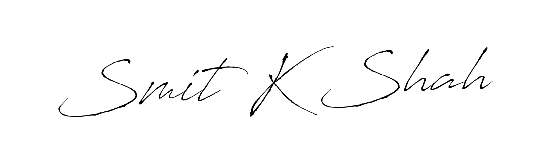 Antro_Vectra is a professional signature style that is perfect for those who want to add a touch of class to their signature. It is also a great choice for those who want to make their signature more unique. Get Smit K Shah name to fancy signature for free. Smit K Shah signature style 6 images and pictures png