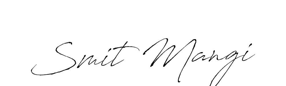 Also we have Smit Mangi name is the best signature style. Create professional handwritten signature collection using Antro_Vectra autograph style. Smit Mangi signature style 6 images and pictures png