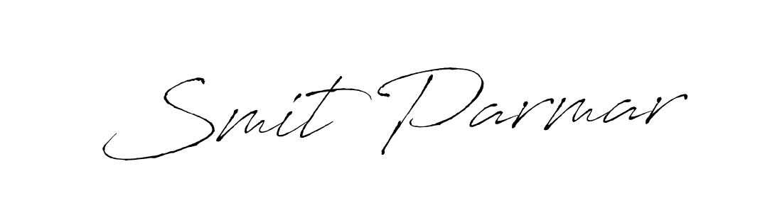 Create a beautiful signature design for name Smit Parmar. With this signature (Antro_Vectra) fonts, you can make a handwritten signature for free. Smit Parmar signature style 6 images and pictures png