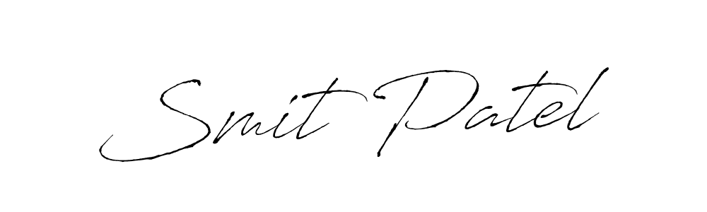 How to make Smit Patel signature? Antro_Vectra is a professional autograph style. Create handwritten signature for Smit Patel name. Smit Patel signature style 6 images and pictures png