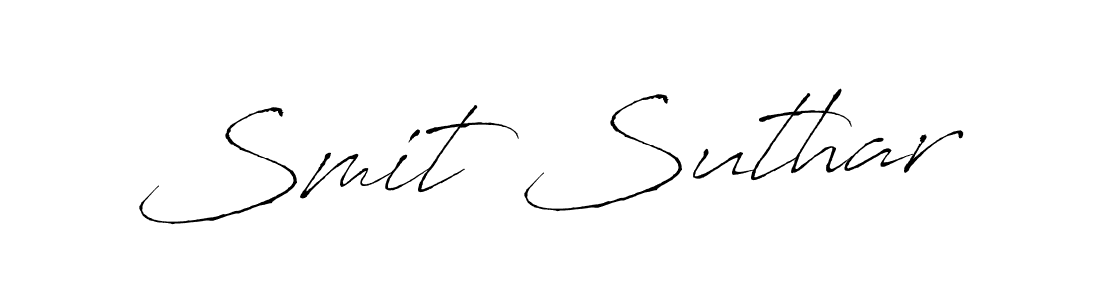 How to make Smit Suthar signature? Antro_Vectra is a professional autograph style. Create handwritten signature for Smit Suthar name. Smit Suthar signature style 6 images and pictures png