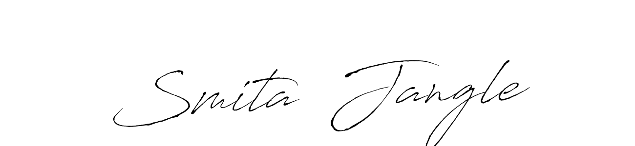 Use a signature maker to create a handwritten signature online. With this signature software, you can design (Antro_Vectra) your own signature for name Smita  Jangle. Smita  Jangle signature style 6 images and pictures png