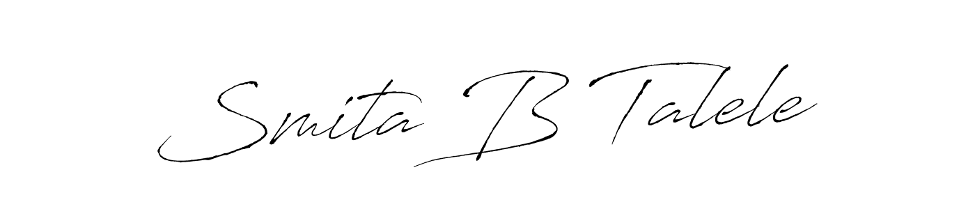 This is the best signature style for the Smita B Talele name. Also you like these signature font (Antro_Vectra). Mix name signature. Smita B Talele signature style 6 images and pictures png