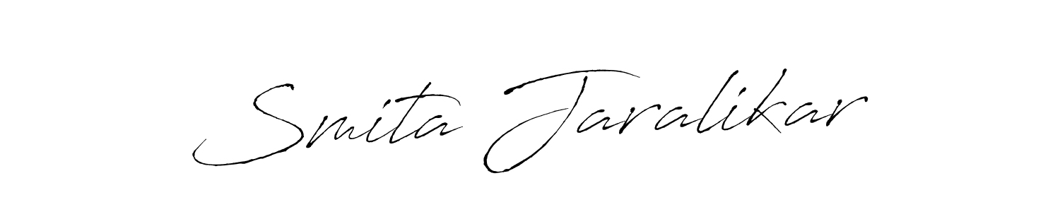 Antro_Vectra is a professional signature style that is perfect for those who want to add a touch of class to their signature. It is also a great choice for those who want to make their signature more unique. Get Smita Jaralikar name to fancy signature for free. Smita Jaralikar signature style 6 images and pictures png