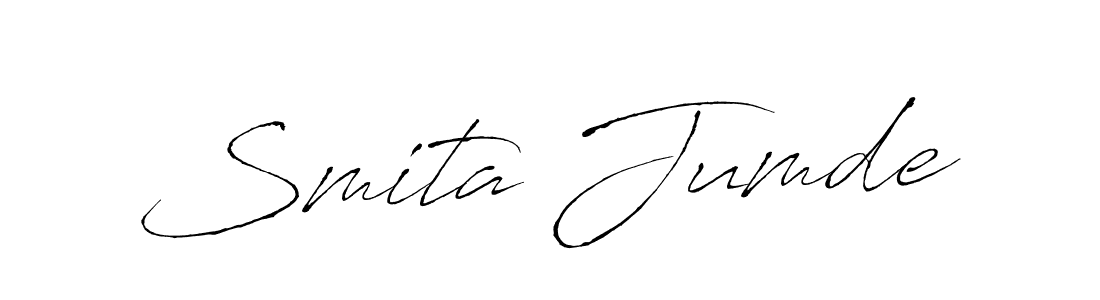 Design your own signature with our free online signature maker. With this signature software, you can create a handwritten (Antro_Vectra) signature for name Smita Jumde. Smita Jumde signature style 6 images and pictures png