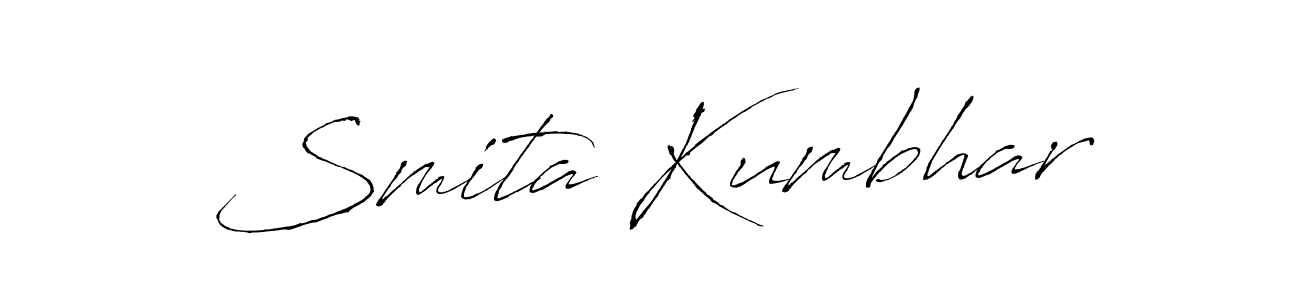 You can use this online signature creator to create a handwritten signature for the name Smita Kumbhar. This is the best online autograph maker. Smita Kumbhar signature style 6 images and pictures png