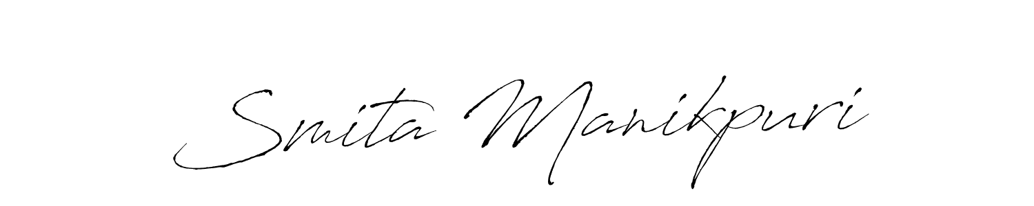 Make a short Smita Manikpuri signature style. Manage your documents anywhere anytime using Antro_Vectra. Create and add eSignatures, submit forms, share and send files easily. Smita Manikpuri signature style 6 images and pictures png