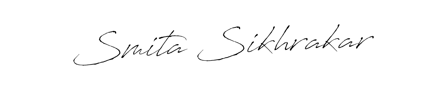 Create a beautiful signature design for name Smita Sikhrakar. With this signature (Antro_Vectra) fonts, you can make a handwritten signature for free. Smita Sikhrakar signature style 6 images and pictures png