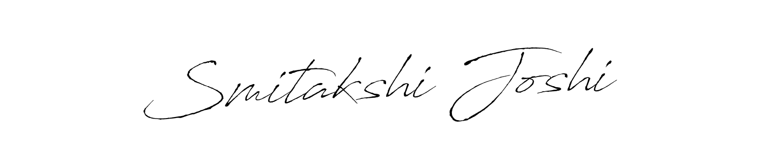 The best way (Antro_Vectra) to make a short signature is to pick only two or three words in your name. The name Smitakshi Joshi include a total of six letters. For converting this name. Smitakshi Joshi signature style 6 images and pictures png