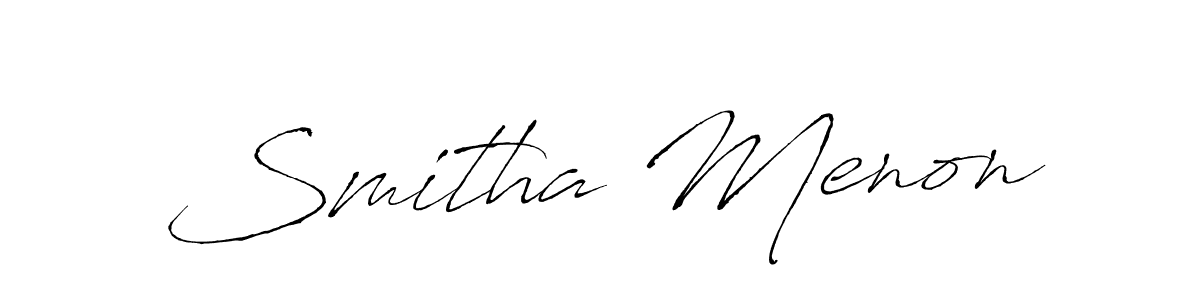 You should practise on your own different ways (Antro_Vectra) to write your name (Smitha Menon) in signature. don't let someone else do it for you. Smitha Menon signature style 6 images and pictures png