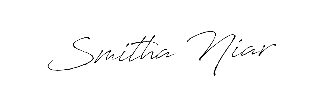 Use a signature maker to create a handwritten signature online. With this signature software, you can design (Antro_Vectra) your own signature for name Smitha Niar. Smitha Niar signature style 6 images and pictures png