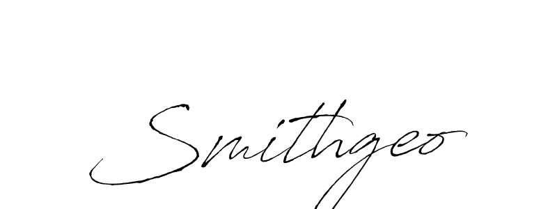 Create a beautiful signature design for name Smithgeo. With this signature (Antro_Vectra) fonts, you can make a handwritten signature for free. Smithgeo signature style 6 images and pictures png