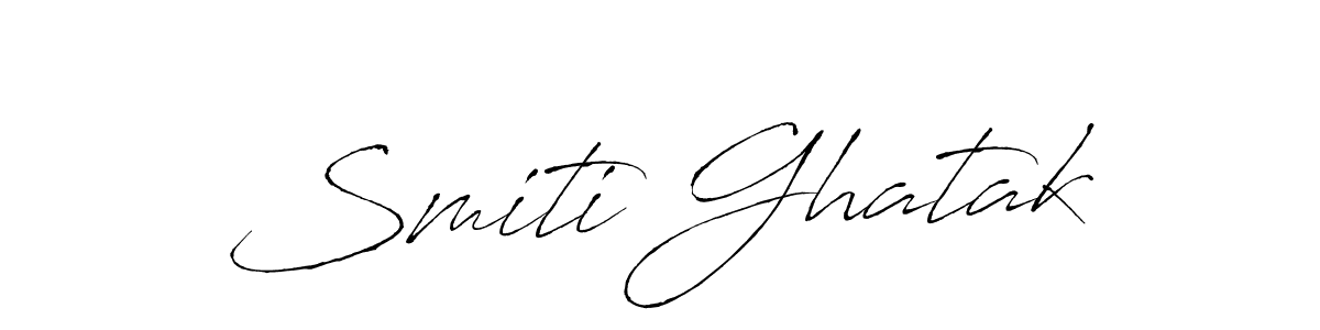 The best way (Antro_Vectra) to make a short signature is to pick only two or three words in your name. The name Smiti Ghatak include a total of six letters. For converting this name. Smiti Ghatak signature style 6 images and pictures png