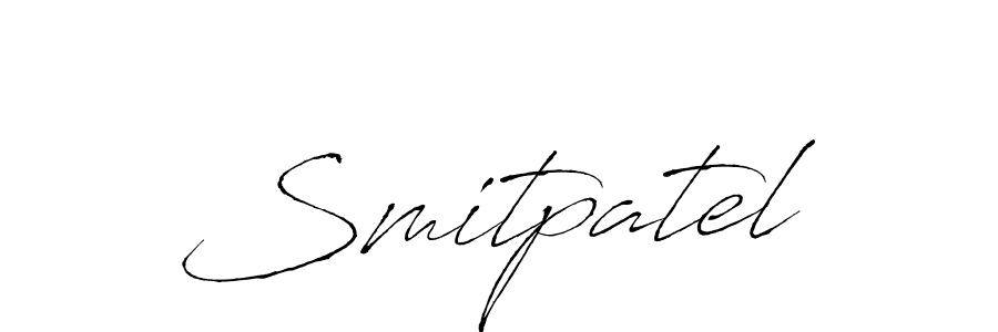 Make a beautiful signature design for name Smitpatel. With this signature (Antro_Vectra) style, you can create a handwritten signature for free. Smitpatel signature style 6 images and pictures png