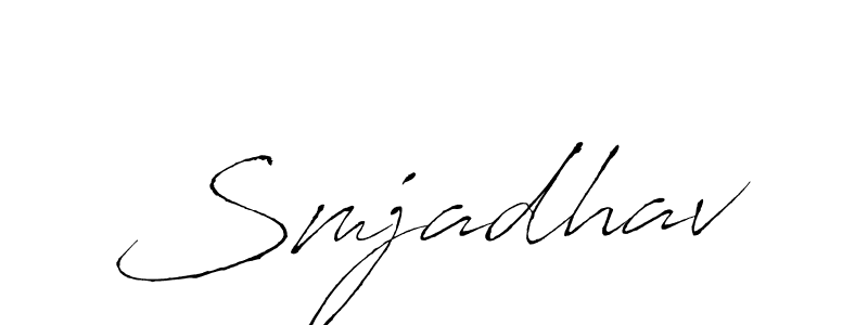 How to make Smjadhav signature? Antro_Vectra is a professional autograph style. Create handwritten signature for Smjadhav name. Smjadhav signature style 6 images and pictures png