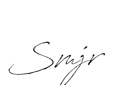 You should practise on your own different ways (Antro_Vectra) to write your name (Smjr) in signature. don't let someone else do it for you. Smjr signature style 6 images and pictures png