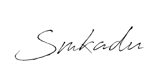 It looks lik you need a new signature style for name Smkadu. Design unique handwritten (Antro_Vectra) signature with our free signature maker in just a few clicks. Smkadu signature style 6 images and pictures png