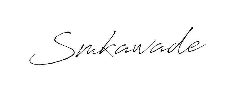 The best way (Antro_Vectra) to make a short signature is to pick only two or three words in your name. The name Smkawade include a total of six letters. For converting this name. Smkawade signature style 6 images and pictures png