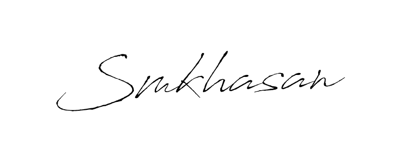 Also You can easily find your signature by using the search form. We will create Smkhasan name handwritten signature images for you free of cost using Antro_Vectra sign style. Smkhasan signature style 6 images and pictures png