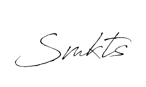Also we have Smkts name is the best signature style. Create professional handwritten signature collection using Antro_Vectra autograph style. Smkts signature style 6 images and pictures png