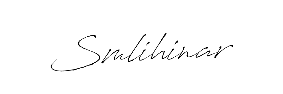 It looks lik you need a new signature style for name Smlihinar. Design unique handwritten (Antro_Vectra) signature with our free signature maker in just a few clicks. Smlihinar signature style 6 images and pictures png