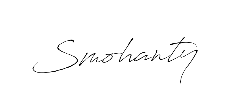 Make a beautiful signature design for name Smohanty. With this signature (Antro_Vectra) style, you can create a handwritten signature for free. Smohanty signature style 6 images and pictures png