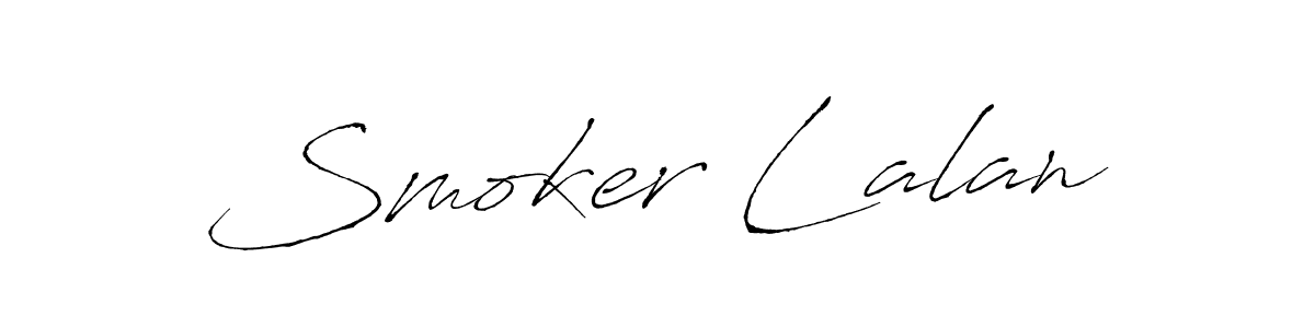 How to make Smoker Lalan signature? Antro_Vectra is a professional autograph style. Create handwritten signature for Smoker Lalan name. Smoker Lalan signature style 6 images and pictures png