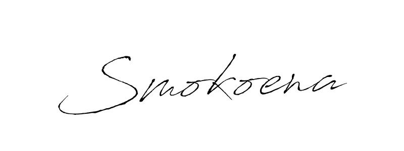 Antro_Vectra is a professional signature style that is perfect for those who want to add a touch of class to their signature. It is also a great choice for those who want to make their signature more unique. Get Smokoena name to fancy signature for free. Smokoena signature style 6 images and pictures png