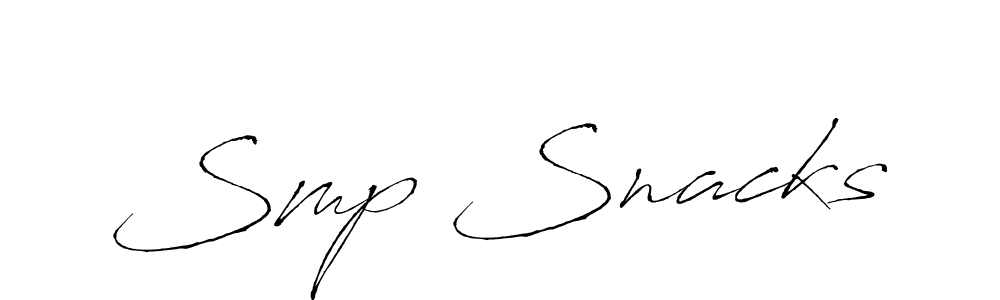 Create a beautiful signature design for name Smp Snacks. With this signature (Antro_Vectra) fonts, you can make a handwritten signature for free. Smp Snacks signature style 6 images and pictures png