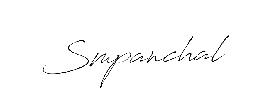 Design your own signature with our free online signature maker. With this signature software, you can create a handwritten (Antro_Vectra) signature for name Smpanchal. Smpanchal signature style 6 images and pictures png