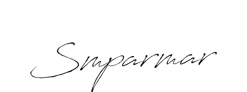 Smparmar stylish signature style. Best Handwritten Sign (Antro_Vectra) for my name. Handwritten Signature Collection Ideas for my name Smparmar. Smparmar signature style 6 images and pictures png