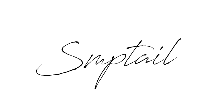 Design your own signature with our free online signature maker. With this signature software, you can create a handwritten (Antro_Vectra) signature for name Smptail. Smptail signature style 6 images and pictures png