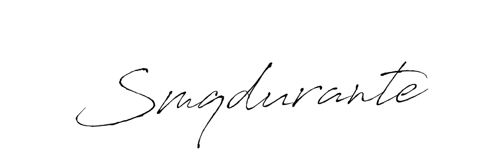 How to make Smqdurante name signature. Use Antro_Vectra style for creating short signs online. This is the latest handwritten sign. Smqdurante signature style 6 images and pictures png