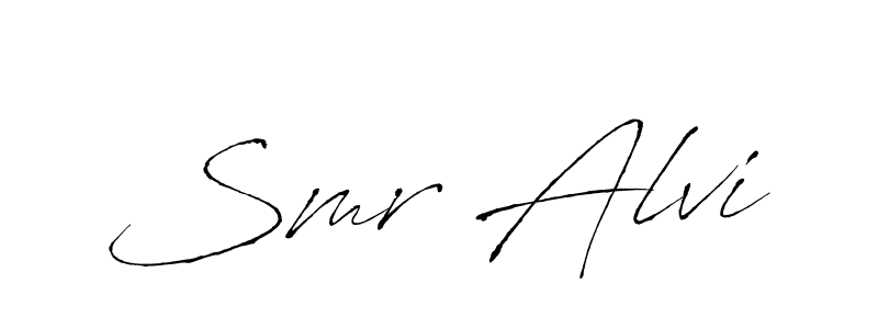 Make a beautiful signature design for name Smr Alvi. Use this online signature maker to create a handwritten signature for free. Smr Alvi signature style 6 images and pictures png