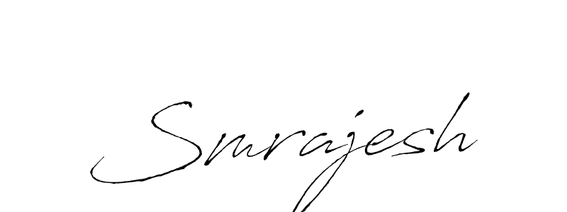 Smrajesh stylish signature style. Best Handwritten Sign (Antro_Vectra) for my name. Handwritten Signature Collection Ideas for my name Smrajesh. Smrajesh signature style 6 images and pictures png