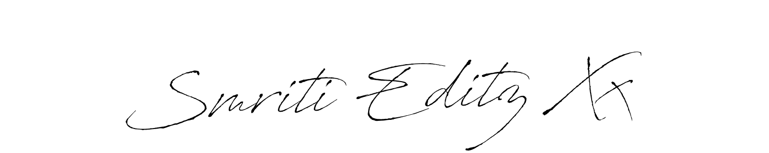 Make a beautiful signature design for name Smriti Editz Xx. With this signature (Antro_Vectra) style, you can create a handwritten signature for free. Smriti Editz Xx signature style 6 images and pictures png