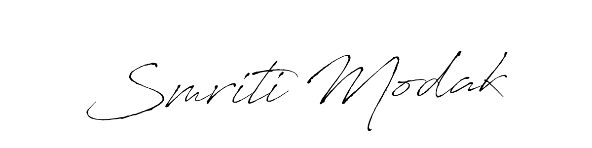 Design your own signature with our free online signature maker. With this signature software, you can create a handwritten (Antro_Vectra) signature for name Smriti Modak. Smriti Modak signature style 6 images and pictures png