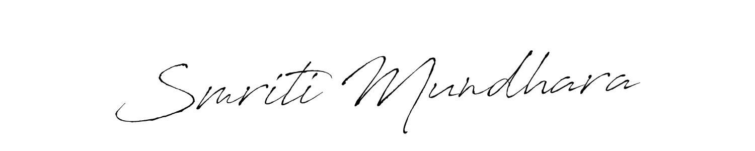You can use this online signature creator to create a handwritten signature for the name Smriti Mundhara. This is the best online autograph maker. Smriti Mundhara signature style 6 images and pictures png