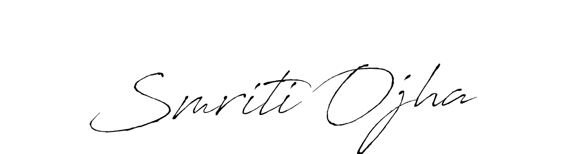 Also we have Smriti Ojha name is the best signature style. Create professional handwritten signature collection using Antro_Vectra autograph style. Smriti Ojha signature style 6 images and pictures png