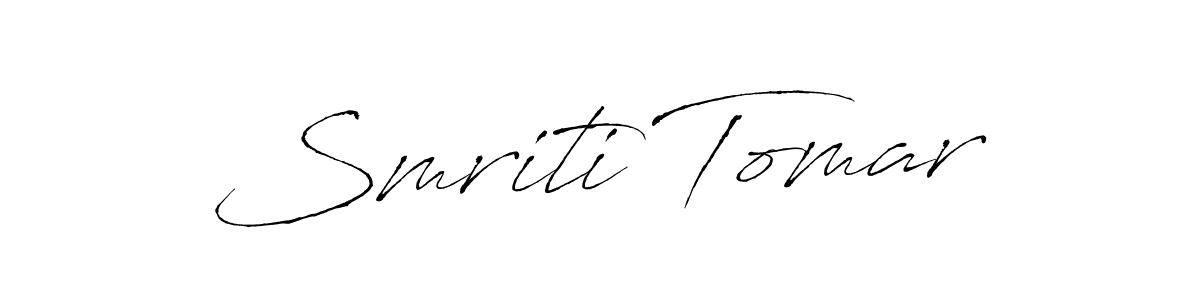 You should practise on your own different ways (Antro_Vectra) to write your name (Smriti Tomar) in signature. don't let someone else do it for you. Smriti Tomar signature style 6 images and pictures png