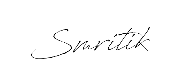 How to make Smritik signature? Antro_Vectra is a professional autograph style. Create handwritten signature for Smritik name. Smritik signature style 6 images and pictures png