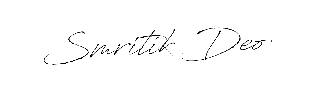 It looks lik you need a new signature style for name Smritik Deo. Design unique handwritten (Antro_Vectra) signature with our free signature maker in just a few clicks. Smritik Deo signature style 6 images and pictures png