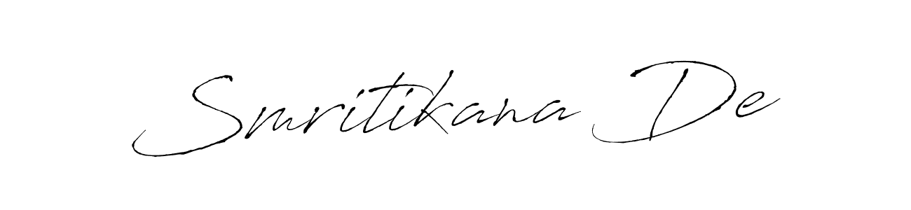 It looks lik you need a new signature style for name Smritikana De. Design unique handwritten (Antro_Vectra) signature with our free signature maker in just a few clicks. Smritikana De signature style 6 images and pictures png