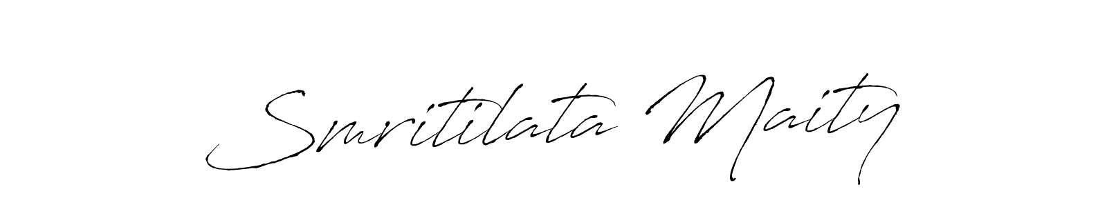 if you are searching for the best signature style for your name Smritilata Maity. so please give up your signature search. here we have designed multiple signature styles  using Antro_Vectra. Smritilata Maity signature style 6 images and pictures png