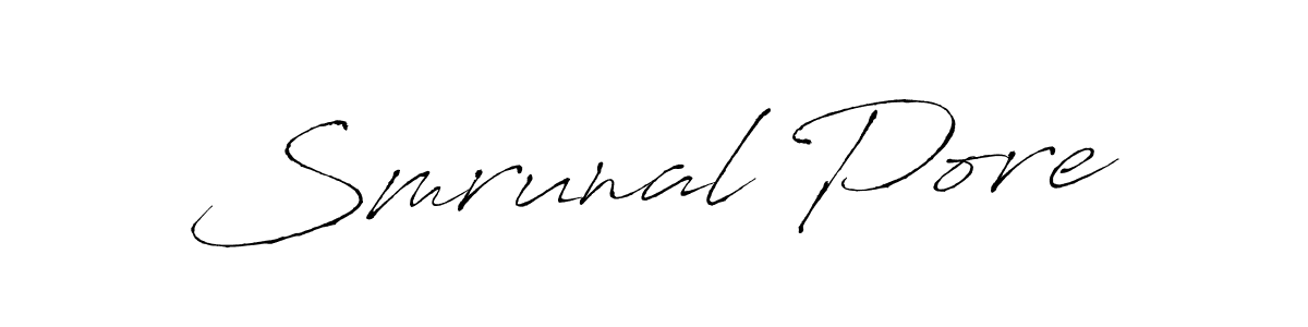 This is the best signature style for the Smrunal Pore name. Also you like these signature font (Antro_Vectra). Mix name signature. Smrunal Pore signature style 6 images and pictures png