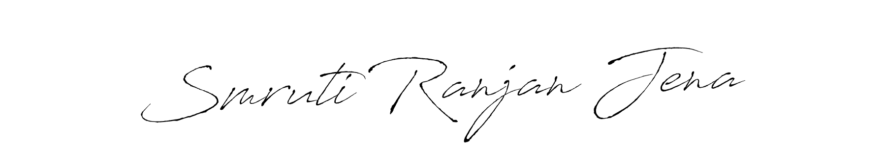 How to make Smruti Ranjan Jena signature? Antro_Vectra is a professional autograph style. Create handwritten signature for Smruti Ranjan Jena name. Smruti Ranjan Jena signature style 6 images and pictures png