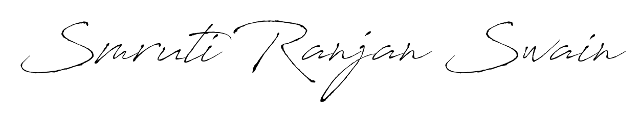 A sleek calligraphic signature for name Smruti Ranjan Swain utilizing Antro_Vectra styling. Great for adding personal signatures to photos and art. Smruti Ranjan Swain signature style 6 images and pictures png
