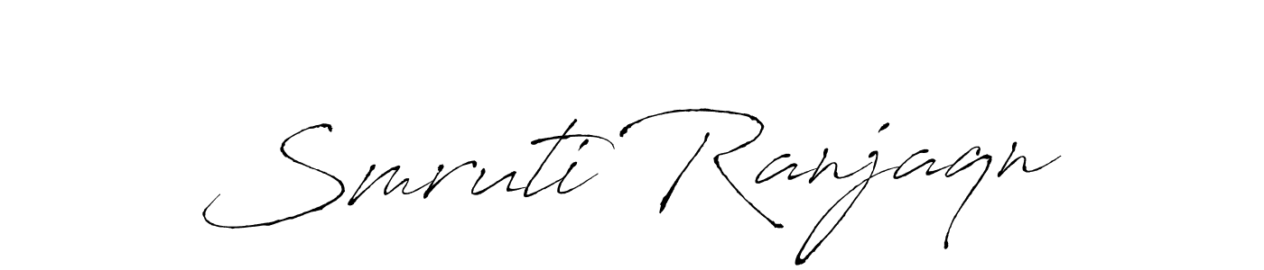 Create a beautiful signature design for name Smruti Ranjaqn. With this signature (Antro_Vectra) fonts, you can make a handwritten signature for free. Smruti Ranjaqn signature style 6 images and pictures png